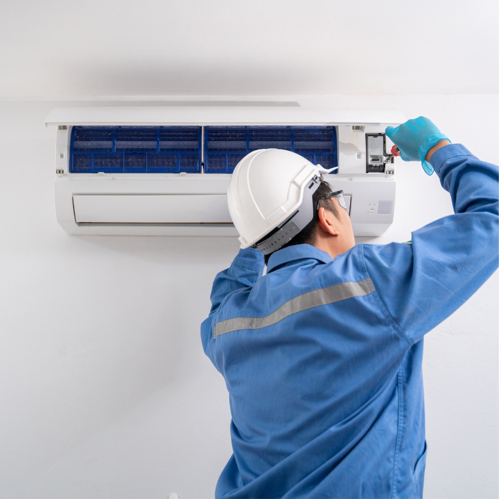 Split AC uninstallation(Back-to-Back)